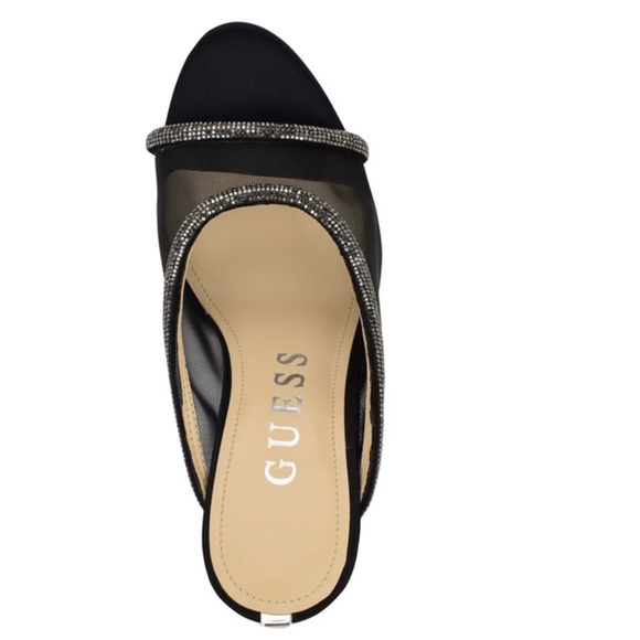 GUESS Mansa Rhinestone Mesh Heels - Picture 4 of 14